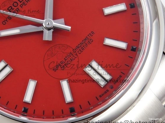 Edition Best 126000 41mm Steel Perpetual 1:1 904L VR3230 Red Clean Oyster Dial 0511